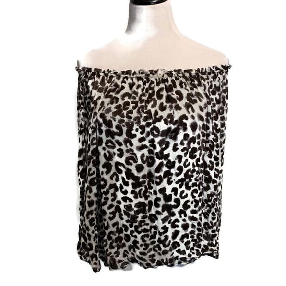 New! Sanctuary Chantel Leopard Top Sz S - Picture 3 of 7